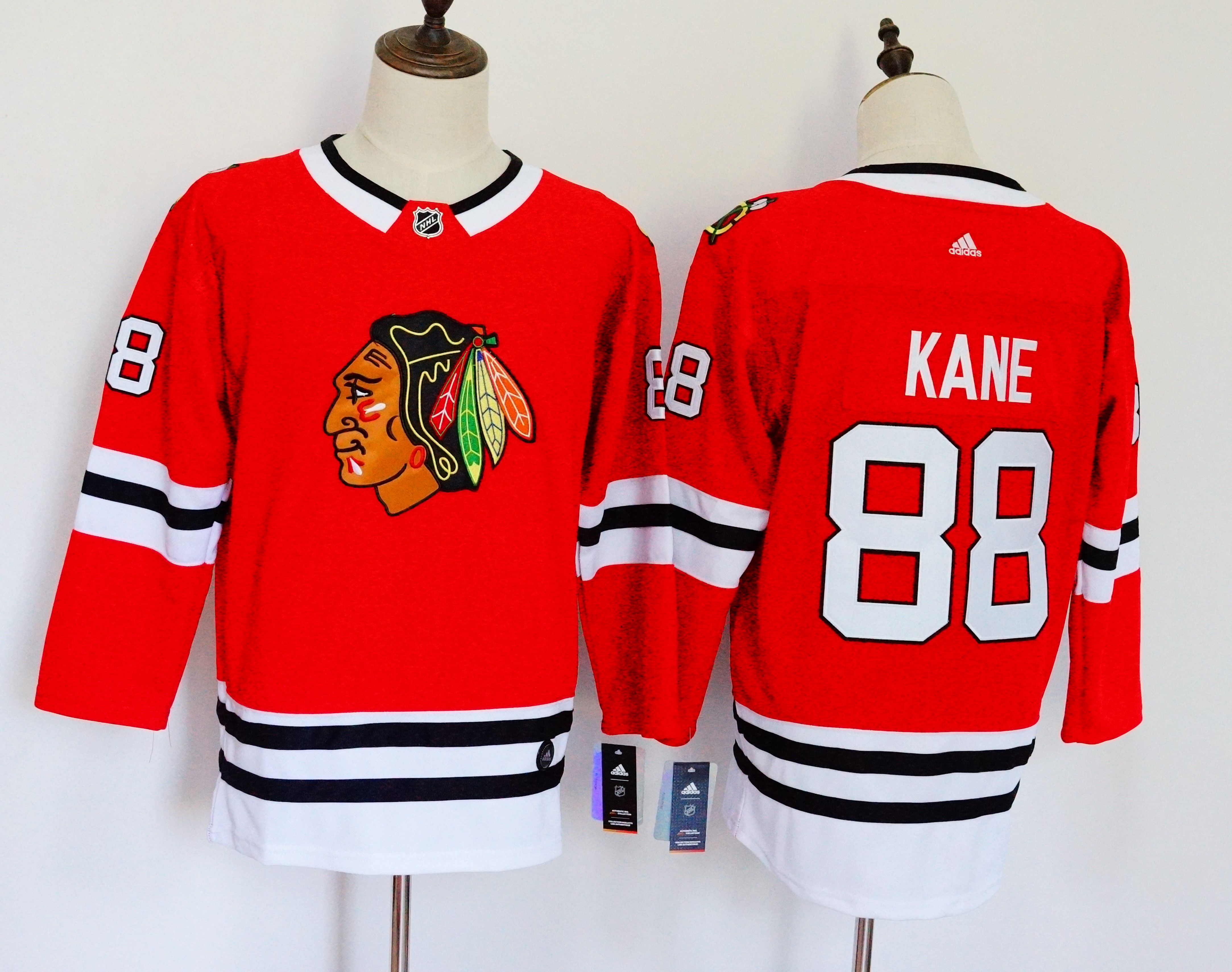 Women Chicago Blackhawks #88 Kane Red Hockey Stitched Adidas NHL Jerseys->women nhl jersey->Women Jersey